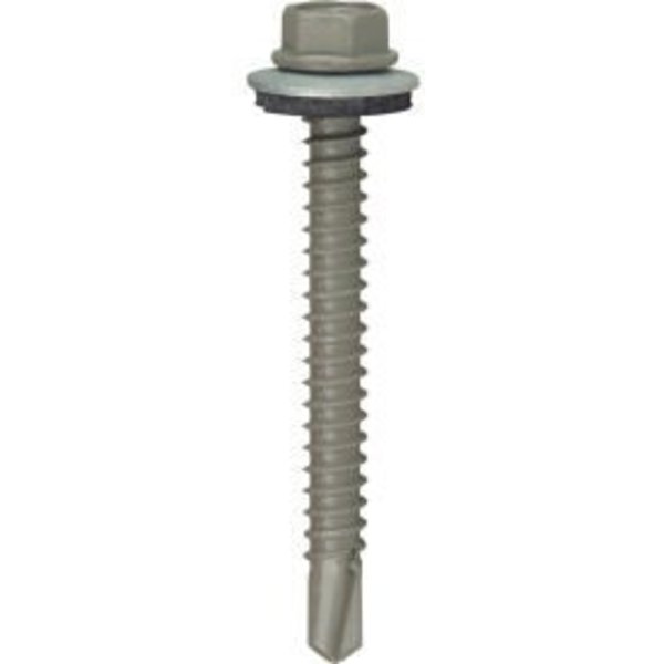 Itw Brands #12-24 x 2 in Hex Hex Machine Screw, Plain Steel 21416